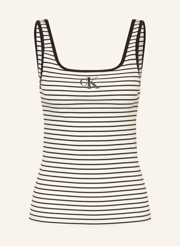 Calvin Klein Jeans Top ECRU / SCHWARZ