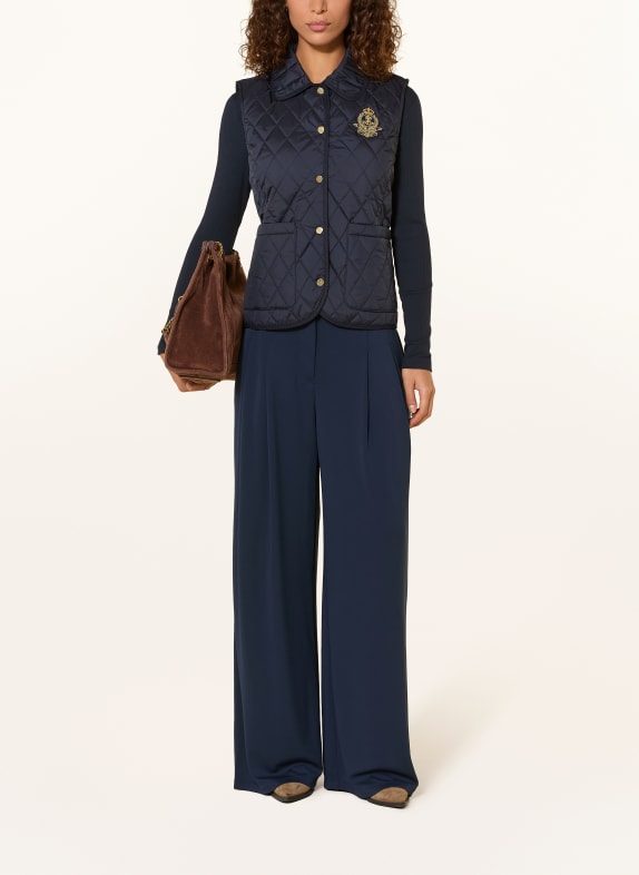LAUREN RALPH LAUREN quilted vest DARK BLUE