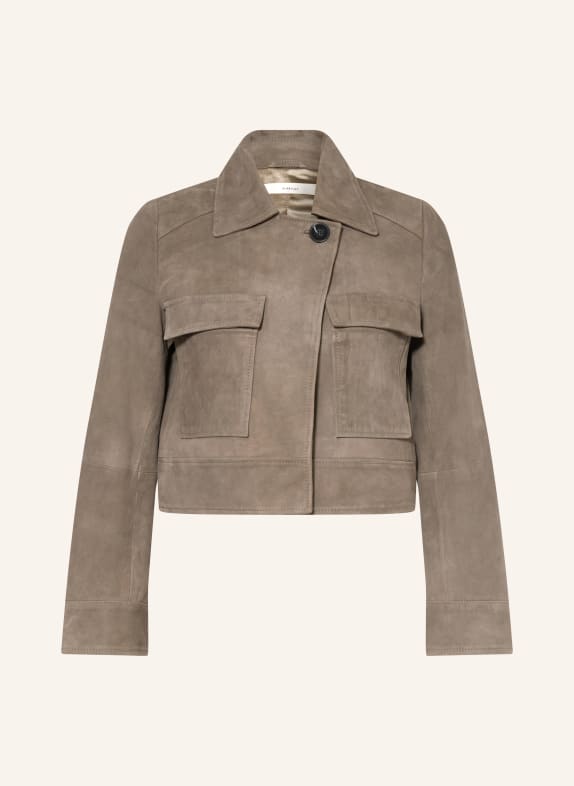 InWear Kurtka skórzana CARNIKAIW SZARY