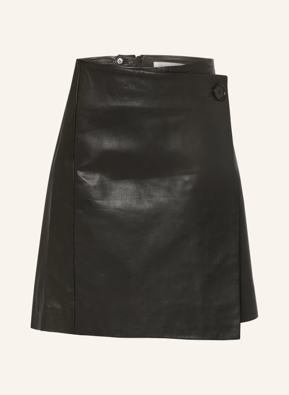 InWear Wickelrock HADLEEIW aus Leder SCHWARZ