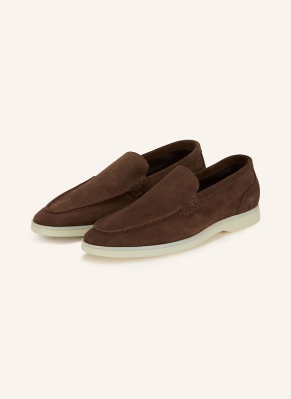 REISS KASON slip-on shoe DARK BROWN