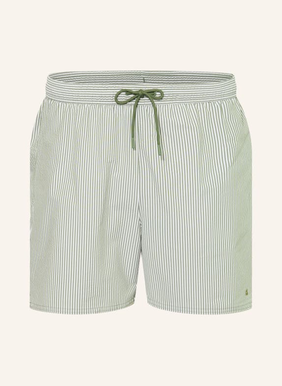 Calvin Klein Badeshorts OLIV / WEISS