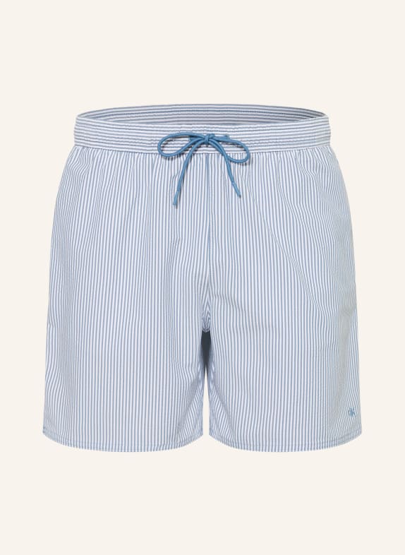Calvin Klein Badeshorts BLAU / WEISS