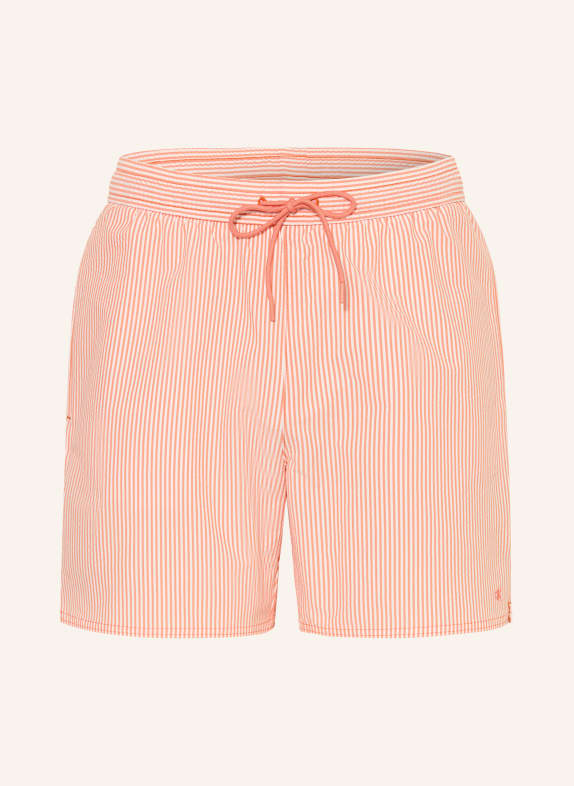 Calvin Klein Badeshorts ORANGE / WEISS