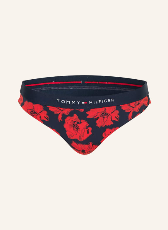 TOMMY HILFIGER Basic-Bikini-Hose ROT / DUNKELBLAU