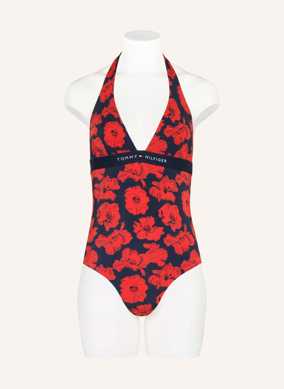 TOMMY HILFIGER Neckholder-badpak ROOD / DONKERBLAUW