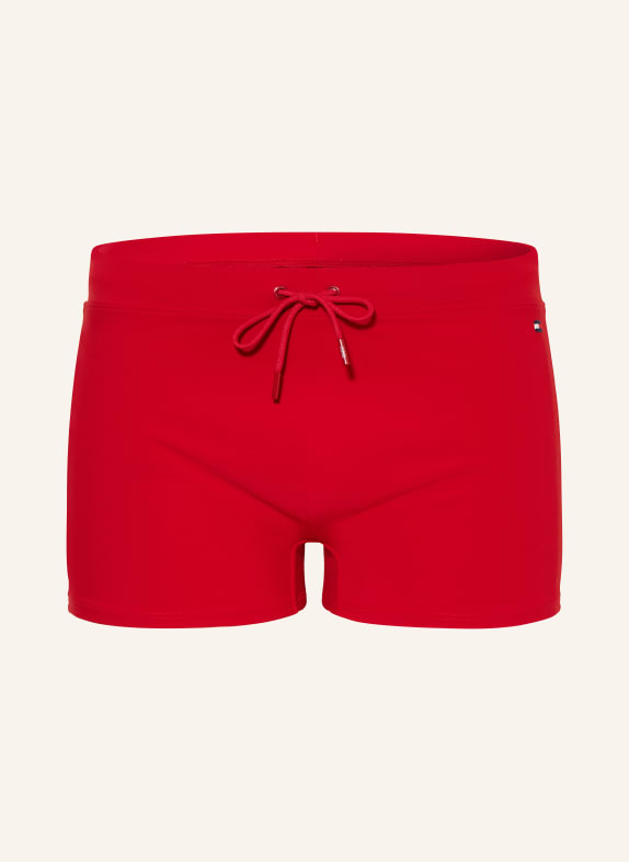 TOMMY HILFIGER Badeshorts DUNKELROT