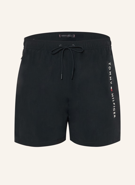 TOMMY HILFIGER Badeshorts SCHWARZ