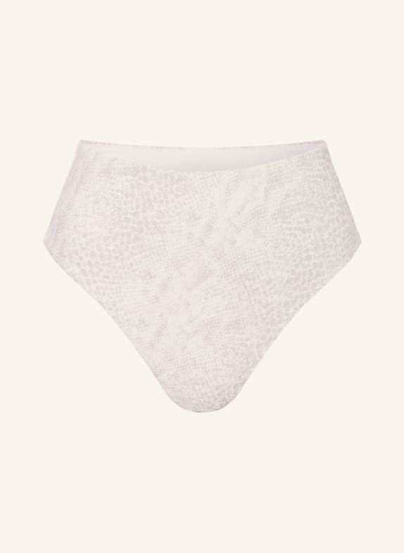 Calvin Klein High-Waist-Bikini-Hose GRAU / CREME