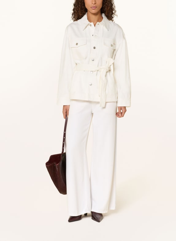 Calvin Klein Jeans džínová bunda ASN CHALK WHITE