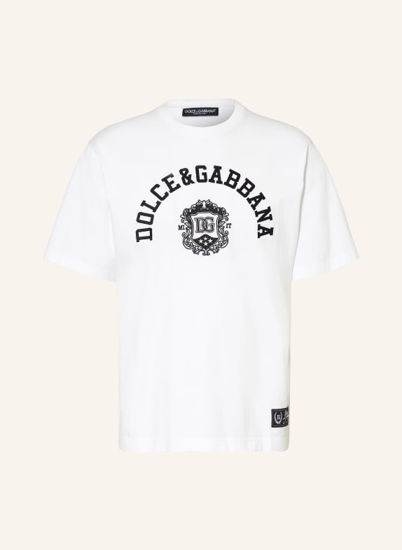 DOLCE & GABBANA T-Shirt WEISS / SCHWARZ