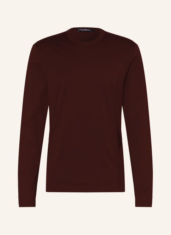 DOLCE & GABBANA Longsleeve DUNKELROT