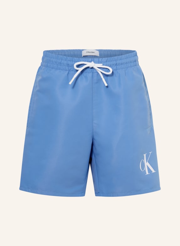 Calvin Klein Badeshorts CK MONOGRAM HELLBLAU