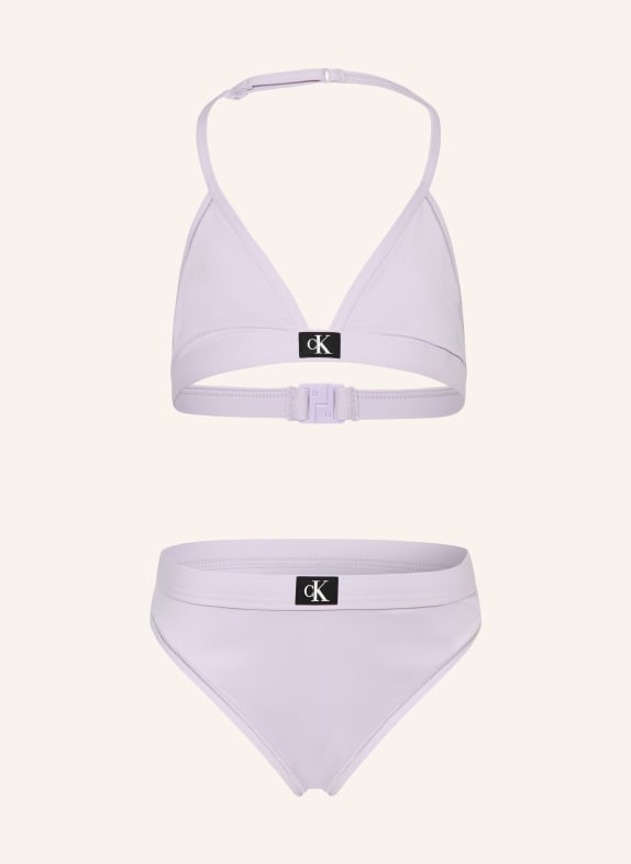 Calvin Klein Triangel-Bikini CK MONOGRAM HELLLILA