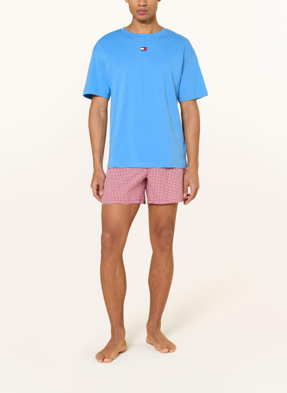 TOMMY HILFIGER Shorty-pyjamas BLÅ / RÖD / VIT