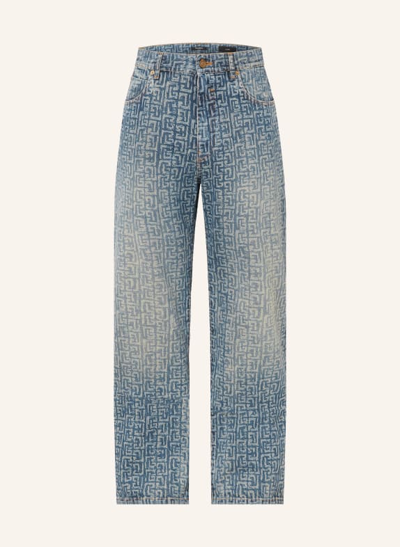 BALMAIN Jeans Loose Fit 6AW BLEU JEAN DÉLAVÉ