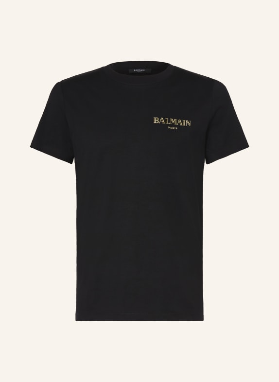 BALMAIN T-Shirt SCHWARZ / GOLD
