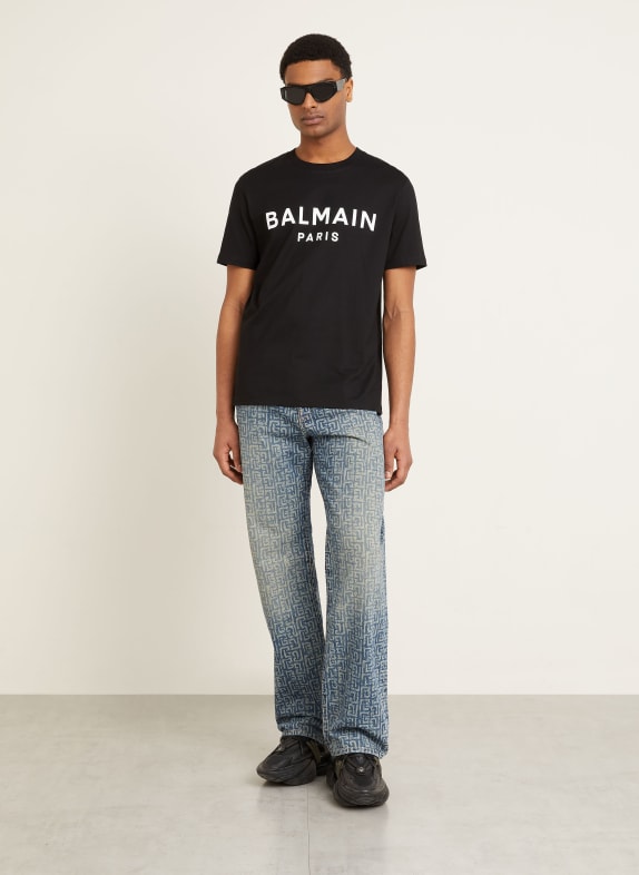BALMAIN Tricou NEGRU / ALB
