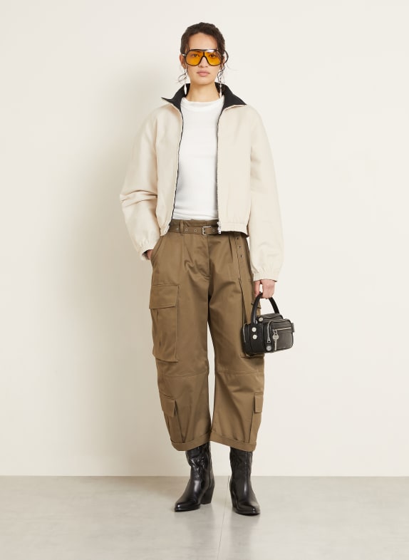 Acne Studios Blouson CREME / SCHWARZ