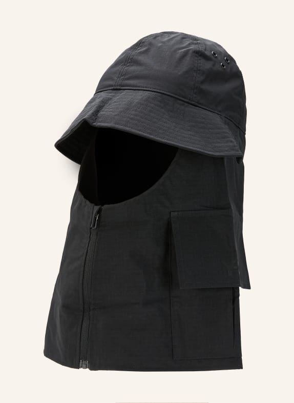 Y-3 Klobouk Bucket Hat Y-3 UTIL HOOD ČERNÁ