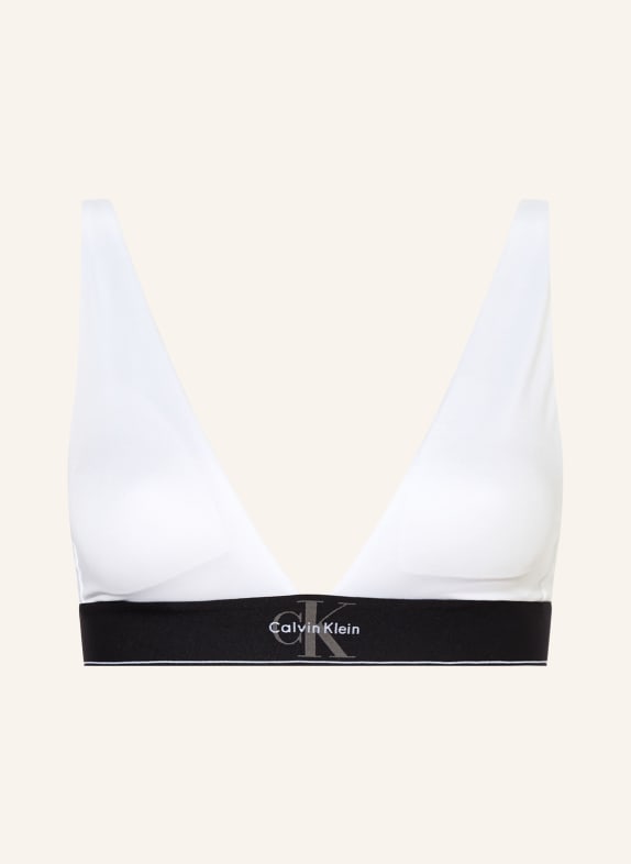 Calvin Klein Triangel-BH WEISS / SCHWARZ