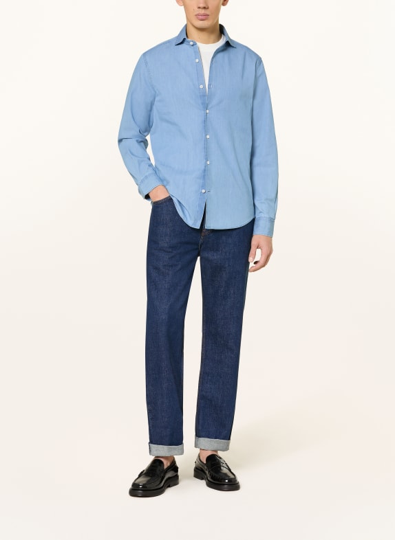 TOMMY HILFIGER Jeansskjorte, slim fit LYSEBLÅ