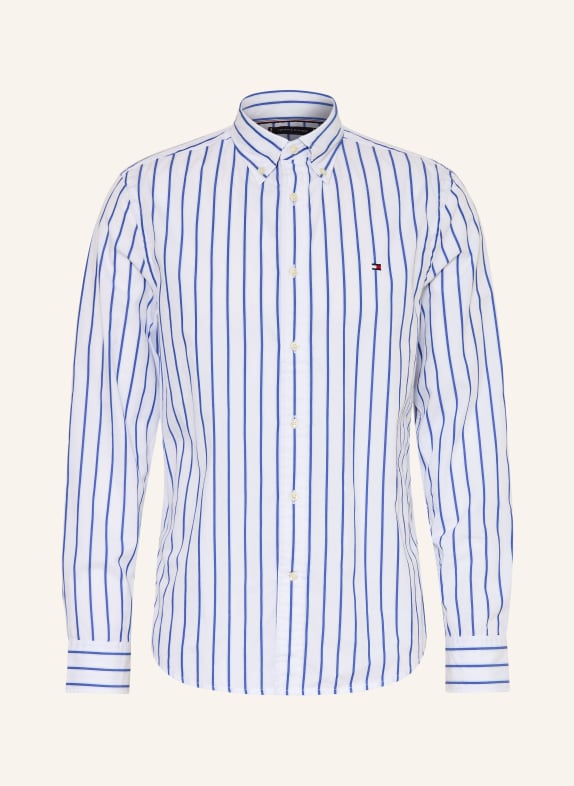 TOMMY HILFIGER Hemd Comfort Fit WEISS / BLAU