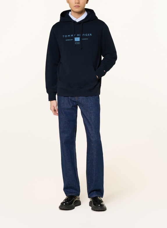 TOMMY HILFIGER hoodie DONKERBLAUW / LICHTBLAUW