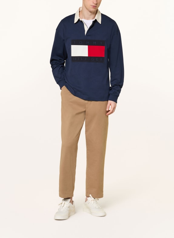 TOMMY HILFIGER Rugbyskjorta MÖRKBLÅ / RÖD / VIT