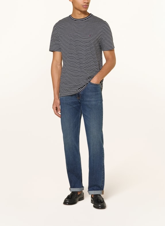 TOMMY HILFIGER T-Shirt DUNKELBLAU / WEISS