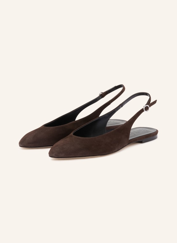 Aeyde Baleriny Slingballerinas AMELIA CIEMNOBRĄZOWY