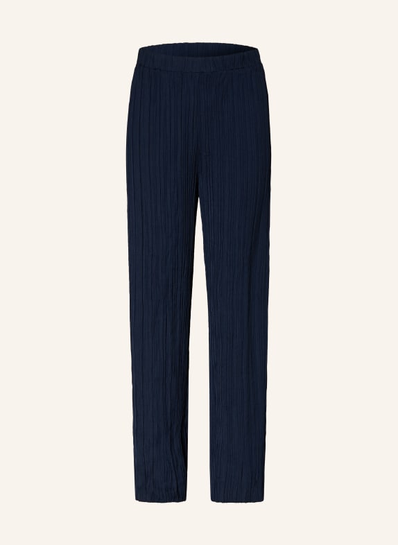 s.Oliver RED Pleated trousers DARK BLUE