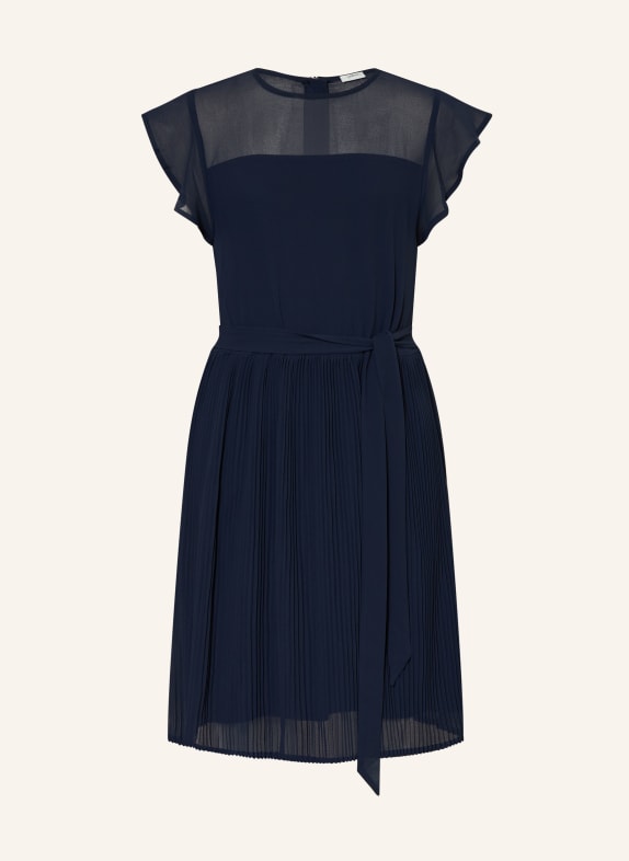 s.Oliver RED Kleid mit Plissees DUNKELBLAU