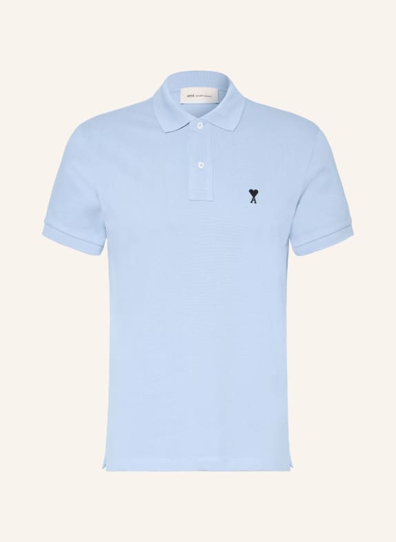 AMI PARIS Koszulka polo z piki JASNONIEBIESKI