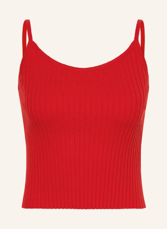 Marc O'Polo DENIM pletený top ČERVENÁ