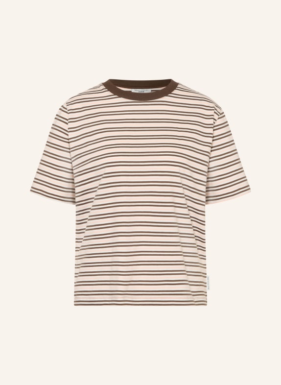 Marc O'Polo DENIM T-Shirt BRAUN / ROSA / WEISS