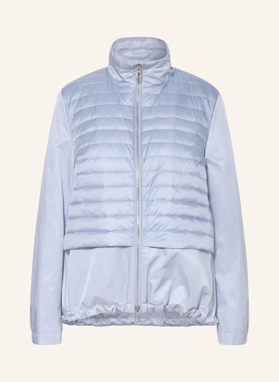 DUNO Daunenjacke NAMI im Materialmix HELLBLAU