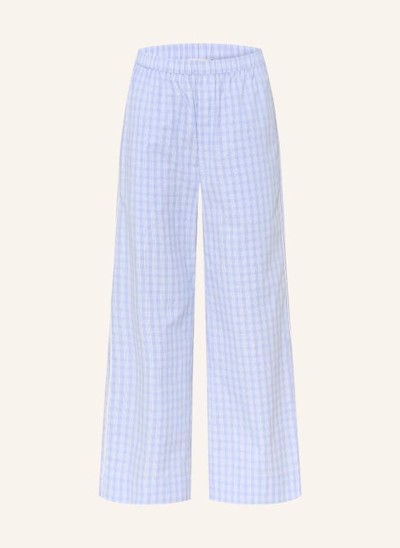 SOFIE SCHNOOR JORDENSW wide-leg pants LIGHT BLUE / WHITE