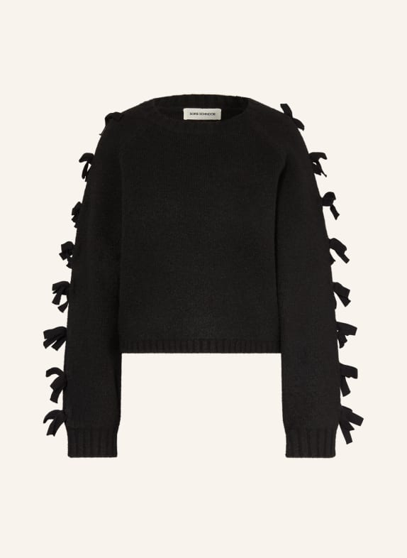 SOFIE SCHNOOR PERMELISW sweater with cutouts BLACK
