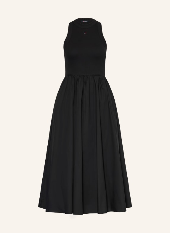 TOMMY JEANS Robe en mélange de matières NOIR