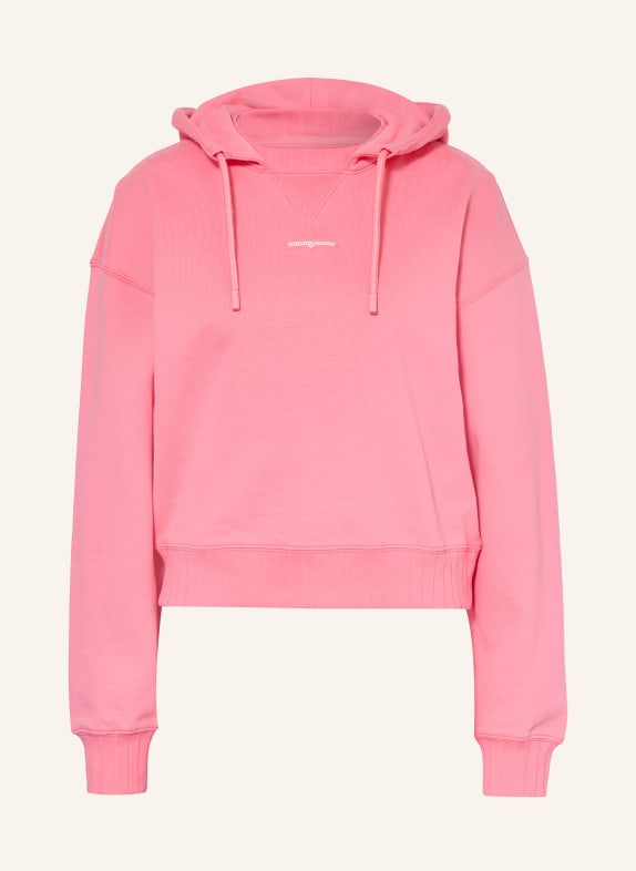 TOMMY JEANS mikina s kapucí RŮŽOVÁ