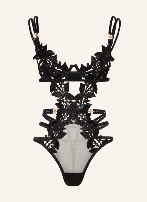 BLUEBELLA Body z ramiączkami OPHELIA CZARNY