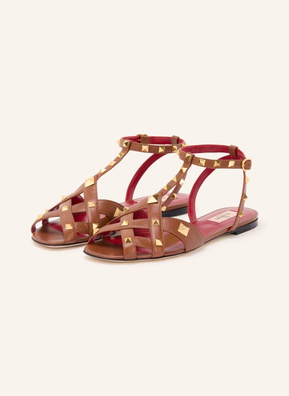 VALENTINO GARAVANI Sandalen VG STUDDY mit Nieten DUNKELROT