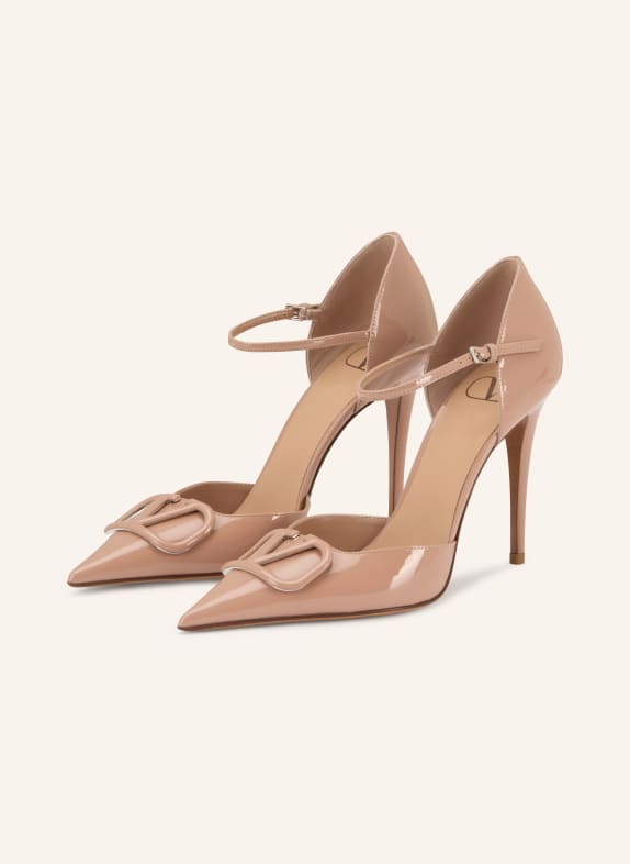 VALENTINO GARAVANI Lodičky VLOGO SIGNATURE D'ORSAY RŮŽOVÁ