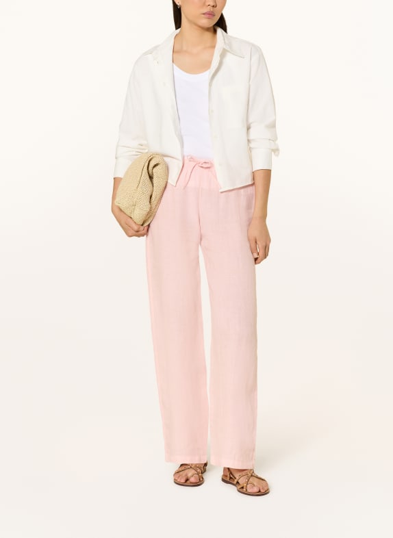 120%lino linnen broek ROZE