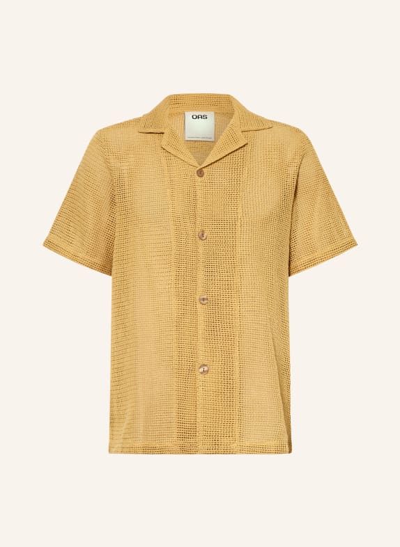 OAS Häkelhemd TERRA Comfort Fit DUNKELGELB