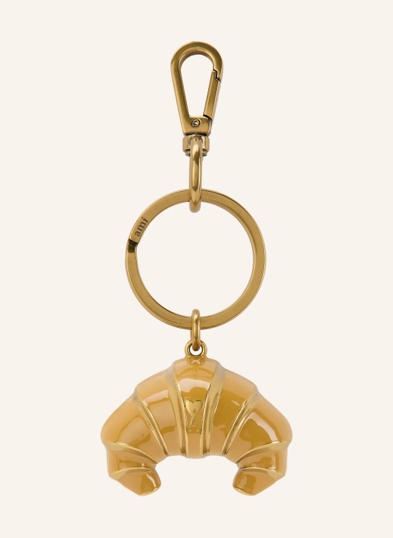 AMI PARIS Schlüsselanhänger GOLD / DUNKELGELB