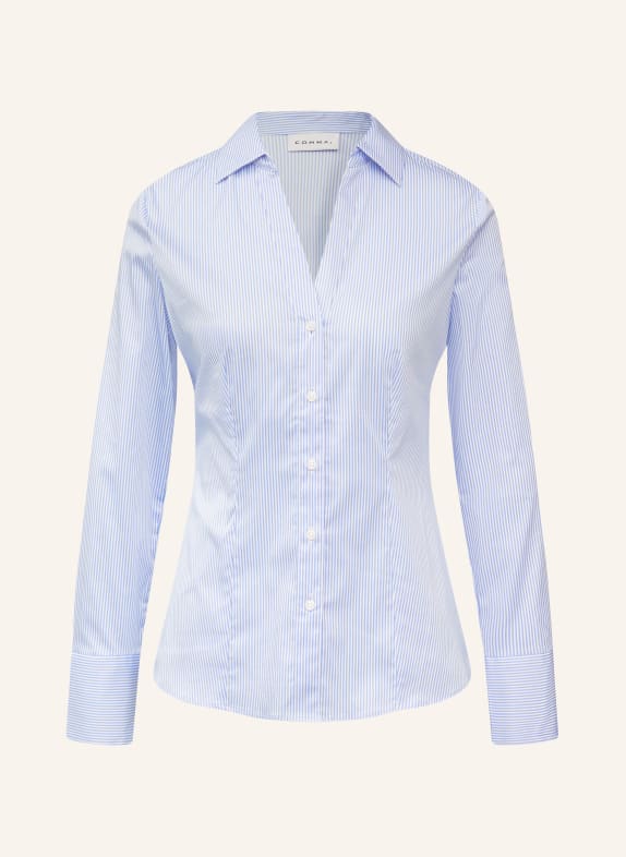 comma Hemdbluse HELLBLAU / WEISS