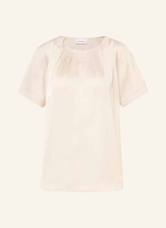 comma Satin blouse shirt LIGHT BROWN