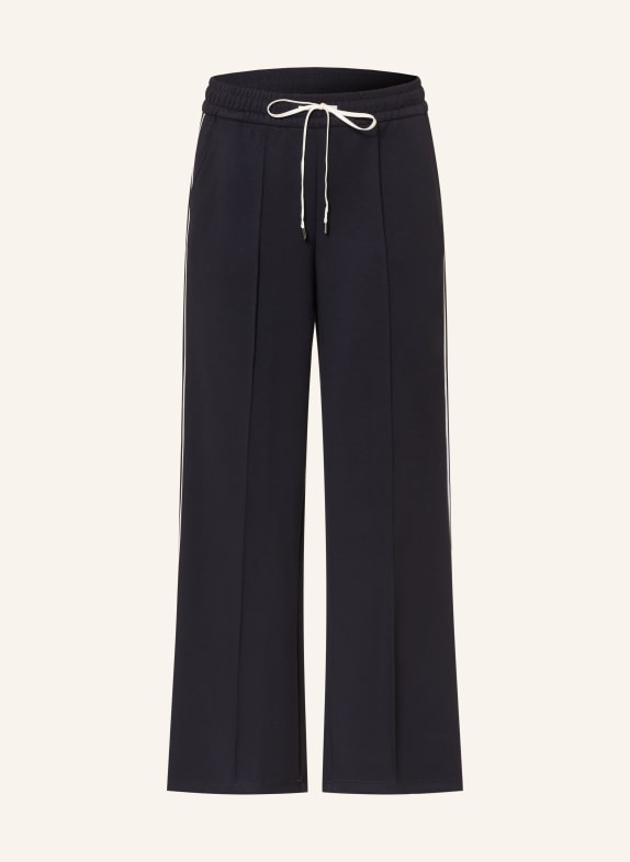 s.Oliver BLACK LABEL Hose im Jogging-Stil DUNKELBLAU / WEISS